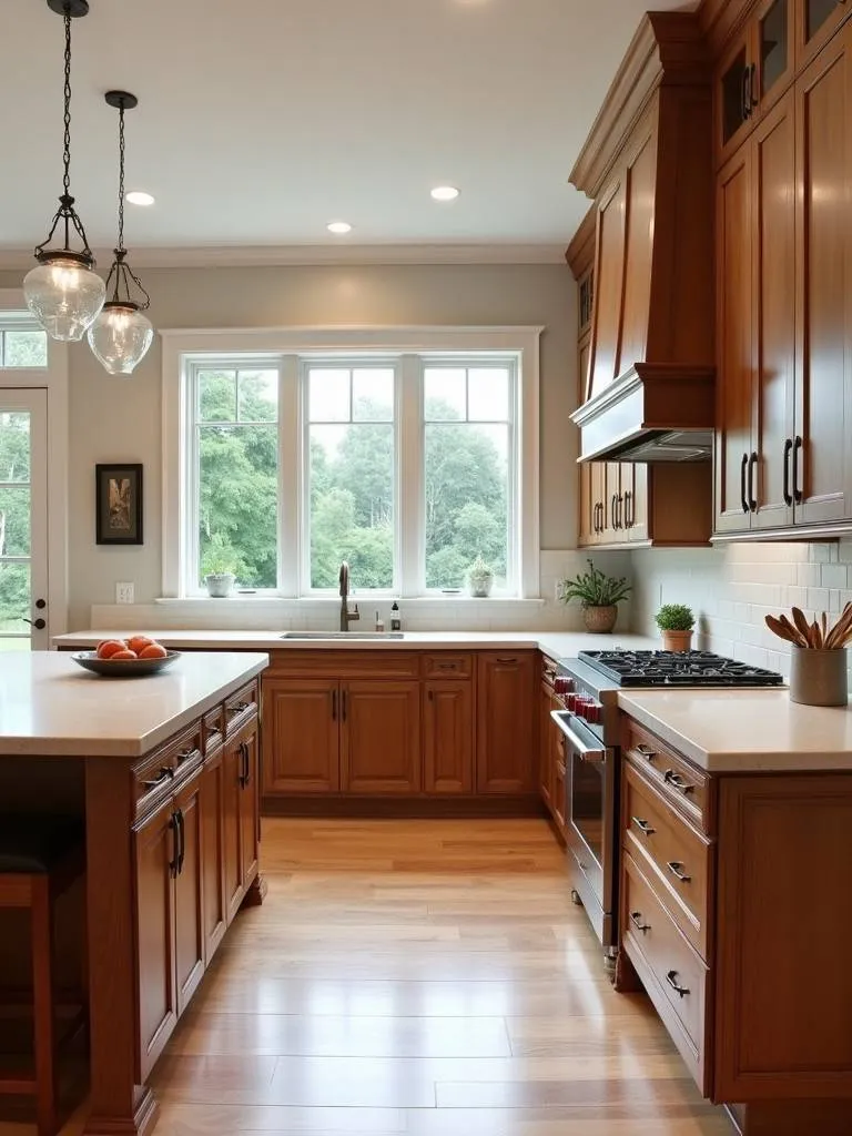 Custom cabinetry in a well-lit kitchen.