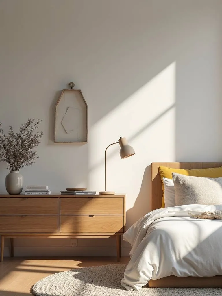 An imaginative bedroom with DIY projects that reflect creativity, adding a personalized and special touch.