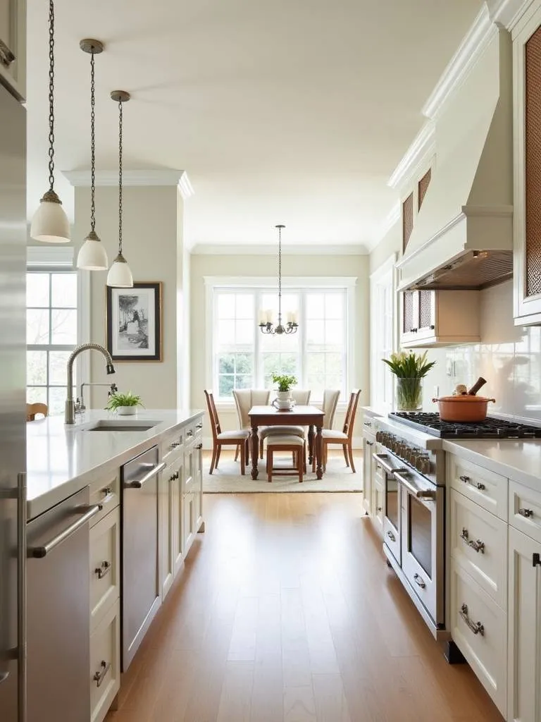 kitchen cabinets featuring custom caned inserts.