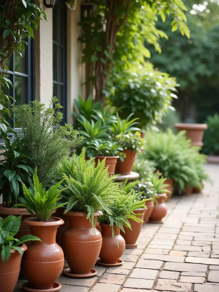 Patio scene featuring a diverse collection of <a href=