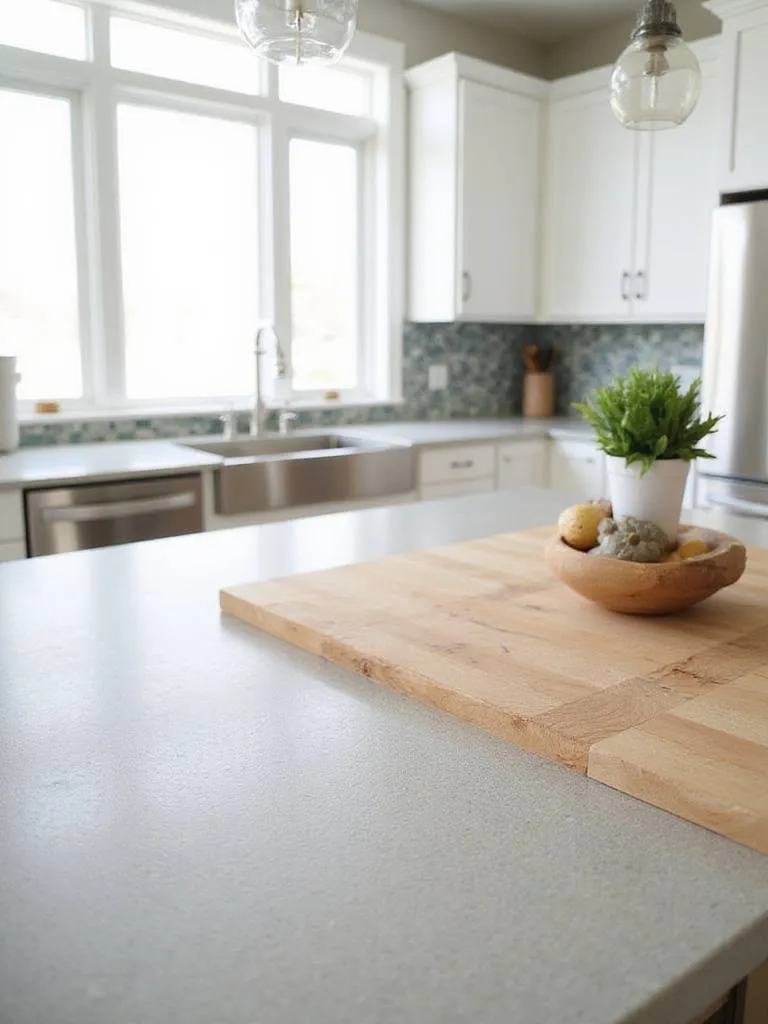Budget-friendly kitchen countertops featuring laminate, butcher block, and tile.