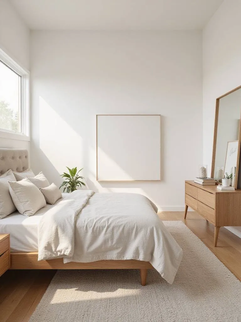 Master bedroom featuring stylish and functional nightstands and a dresser for maximizing storage.