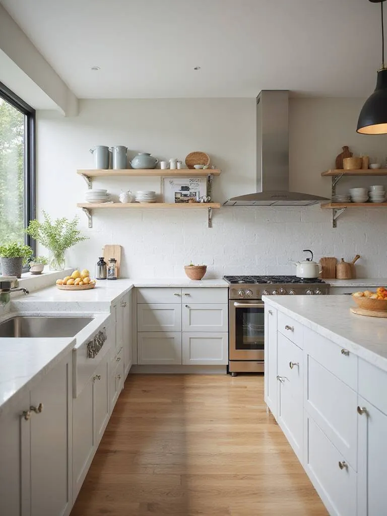 Modern ergonomic kitchen design showcasing adjustable counter heights and efficient storage solutions.